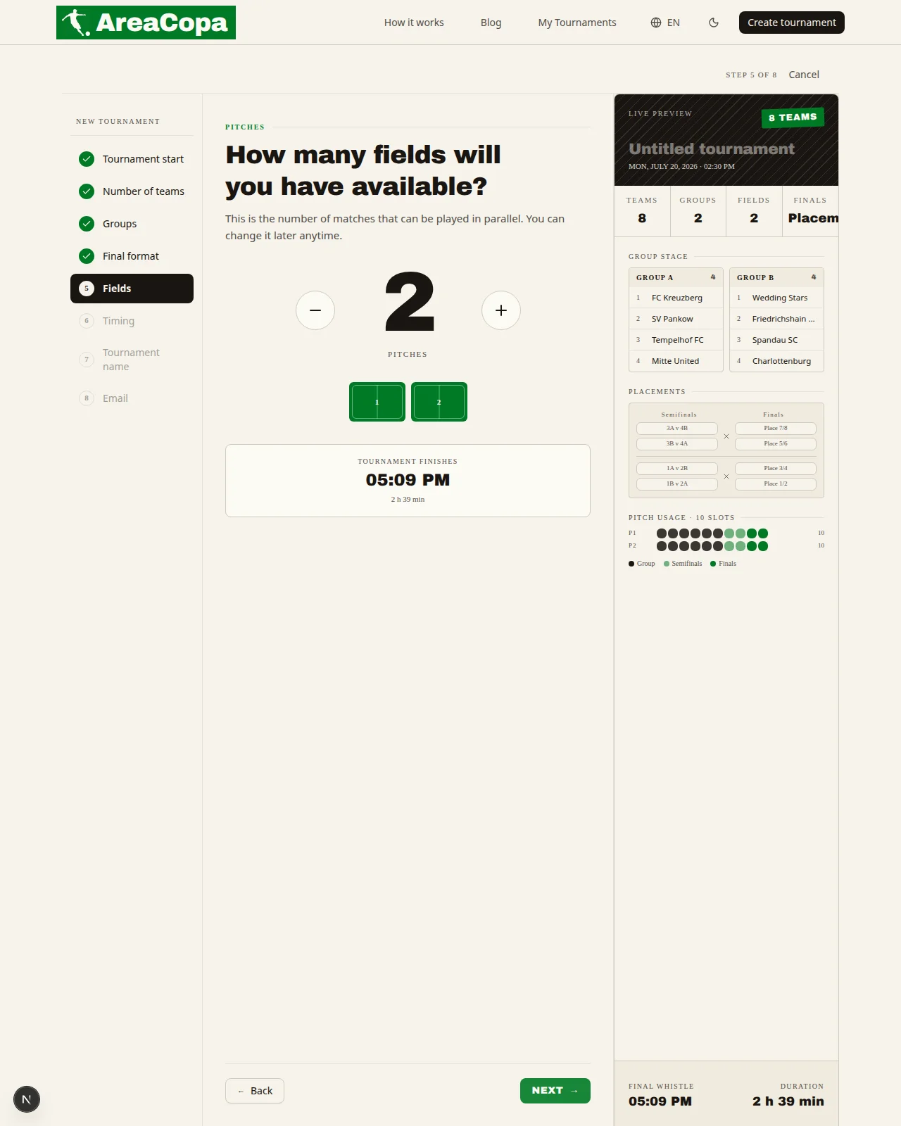 How many fields do you have?